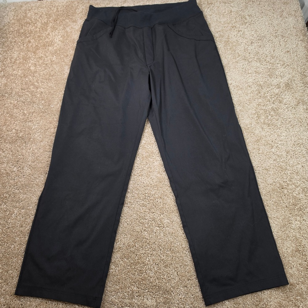 REI Pants Active Hiking Black Polyester Spandex Outdoor Travel Large